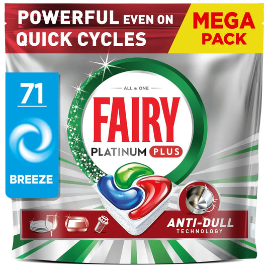 Fairy Platinum Plus Breeze Dishwasher Tablets 71 per pack