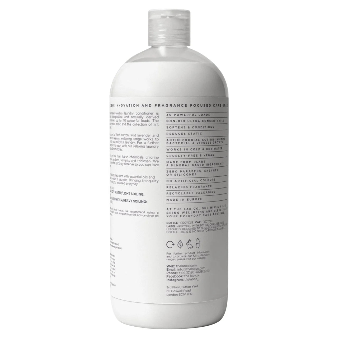 The Lab Co. Relaxing Non-Bio Fabric Conditioner 1L