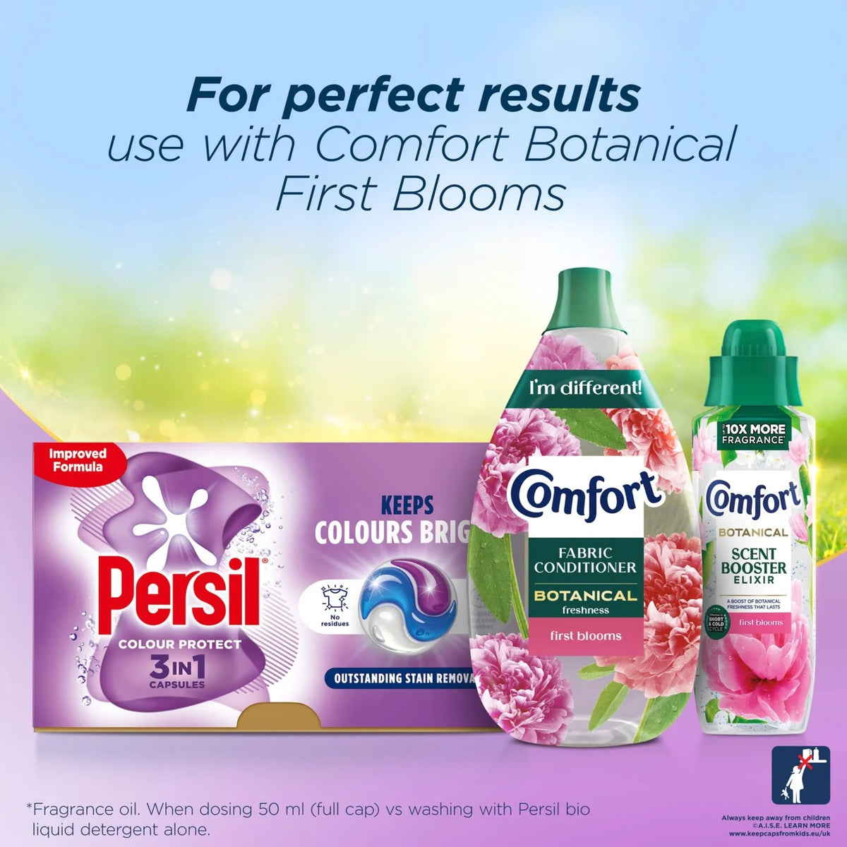 Persil Colour 3 in 1 Laundry Washing Detergent Capsules 26 Washes