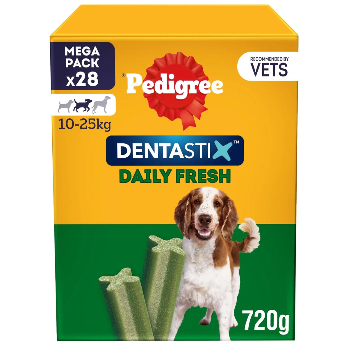 Pedigree Dentastix Fresh Adult Medium Dog Treats Dental Sticks 28 per pack