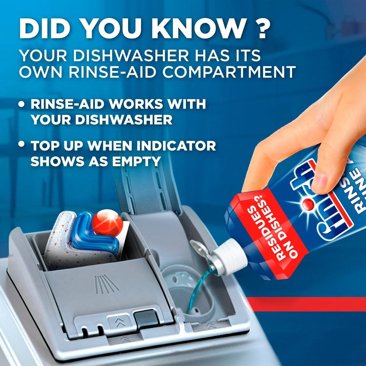 Finish Rinse Aid Shines & Dries Original Scent 400ml