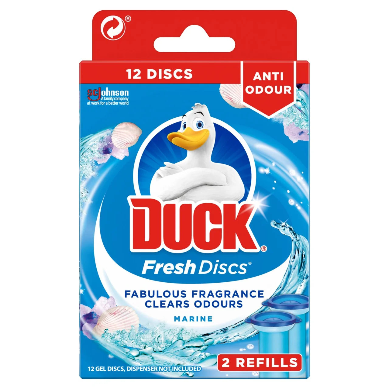 Duck Toilet Fresh Discs Duo Refills Marine 2 x 36ml