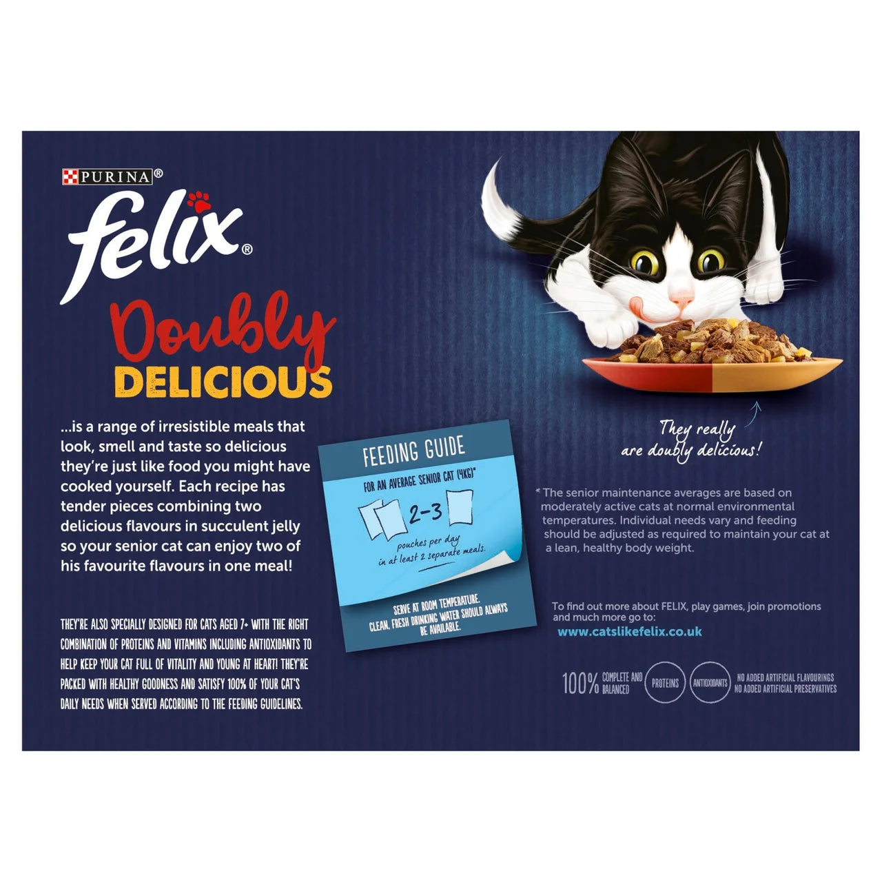FELIX Doubly Delicious 7+ Countryside Selection in Jelly Wet Cat Food 12 x 85g