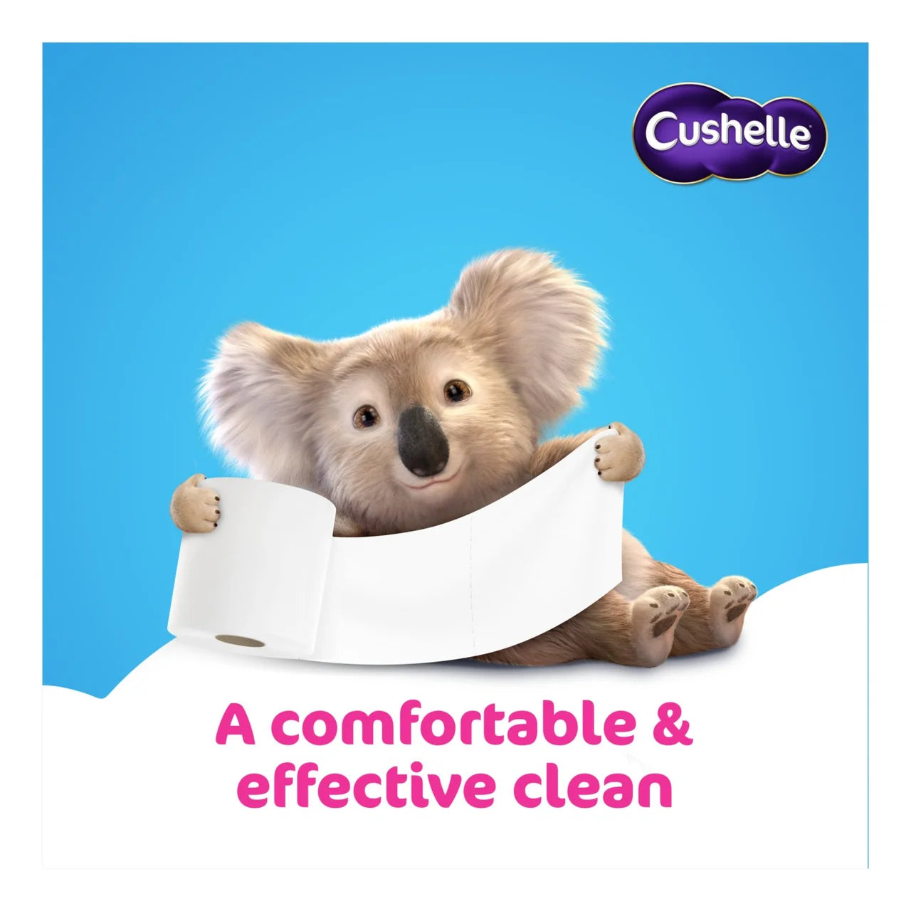 Cushelle Seriously Clean Mega Toilet Rolls, 50% More Sheets 12 per pack