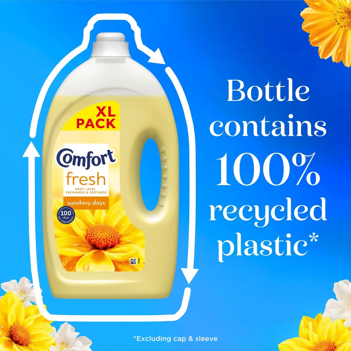 Comfort Fresh Sunshiny Days Fabric Conditioner 80 Washes 2490ml
