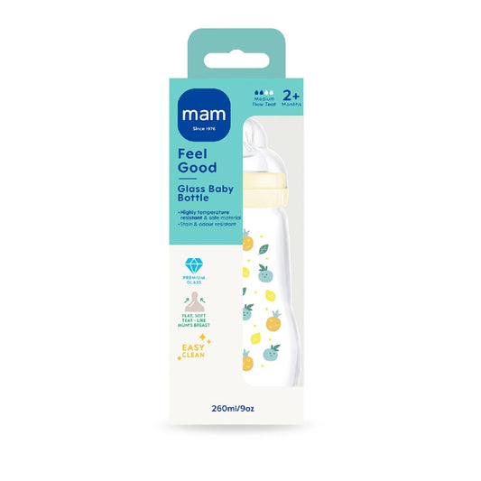 MAM Feel Good Glass Bottle 260ml Unisex