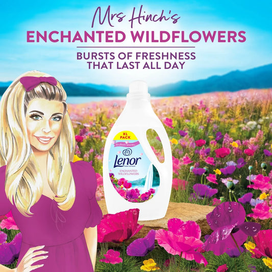 Lenor Fabric Conditioner Mrs Hinch's Spring Edition Enchanted Wildflowers 2574ml