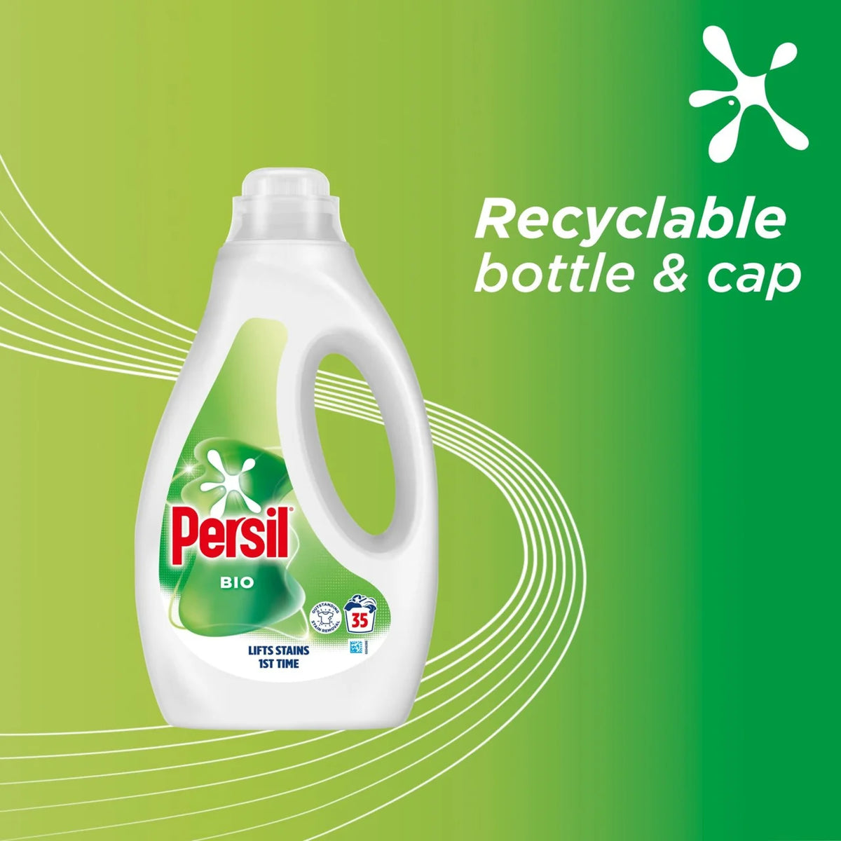 Persil Bio Laundry Detergent Washing Liquid 35 Washes 945ml