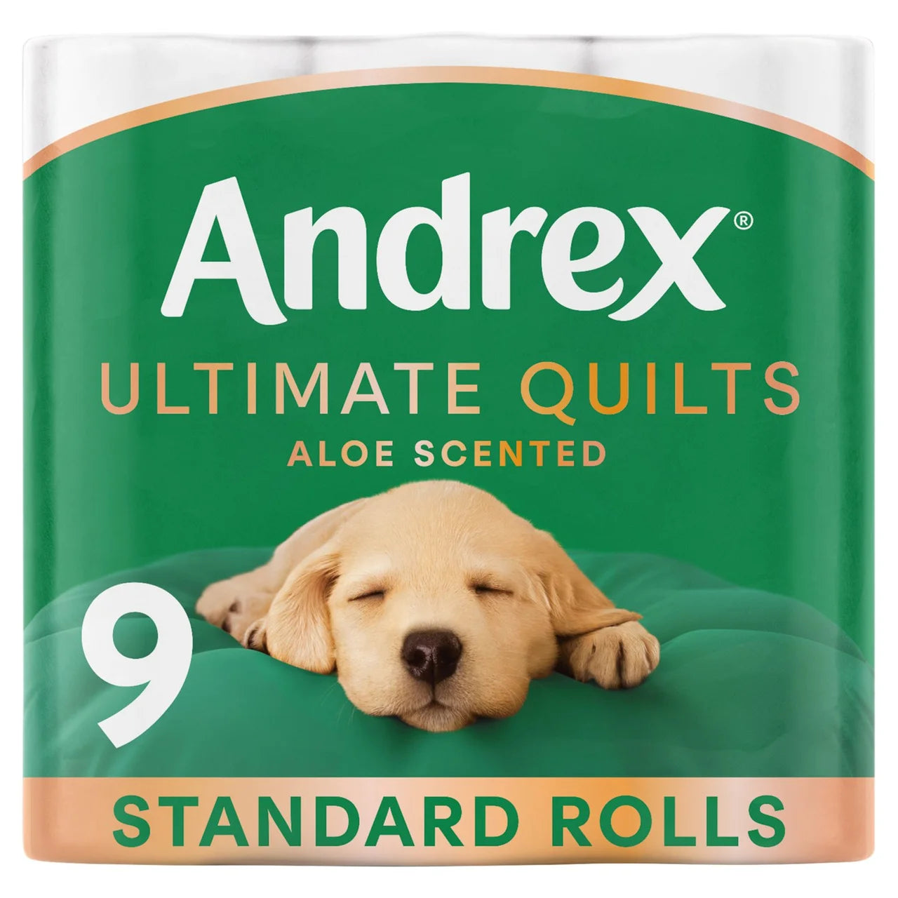 Andrex Ultimate Quilts + Aloe Vera Toilet Roll 9 per pack