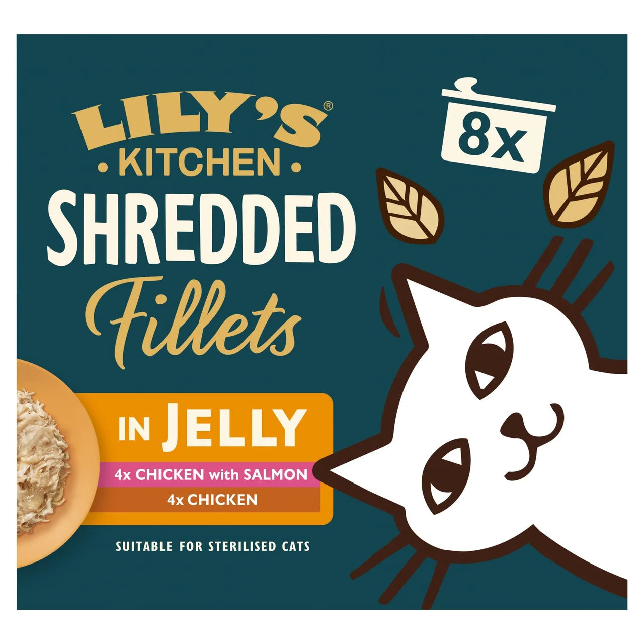 Lily's Kitchen Cat Shredded Fillets in Jelly Multipack 8 x 70g