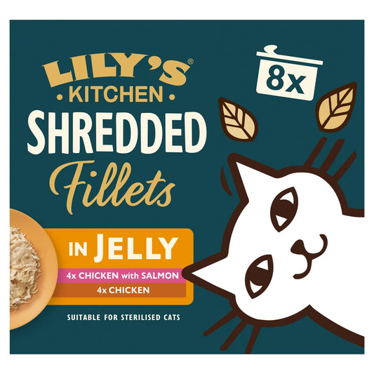 Lily's Kitchen Cat Shredded Fillets in Jelly Multipack 8 x 70g