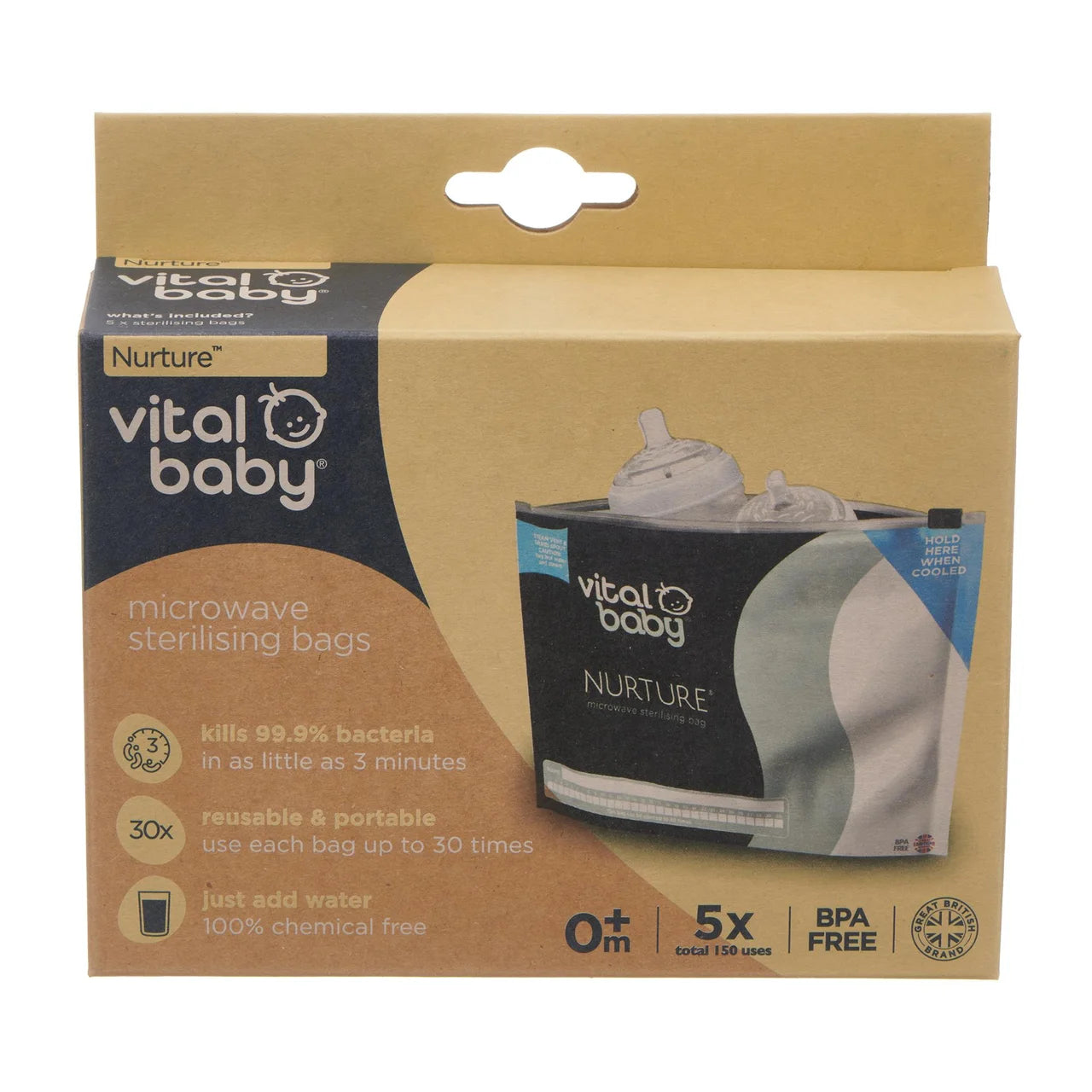Vital Baby Microwave Sterilising Bags 5 per pack