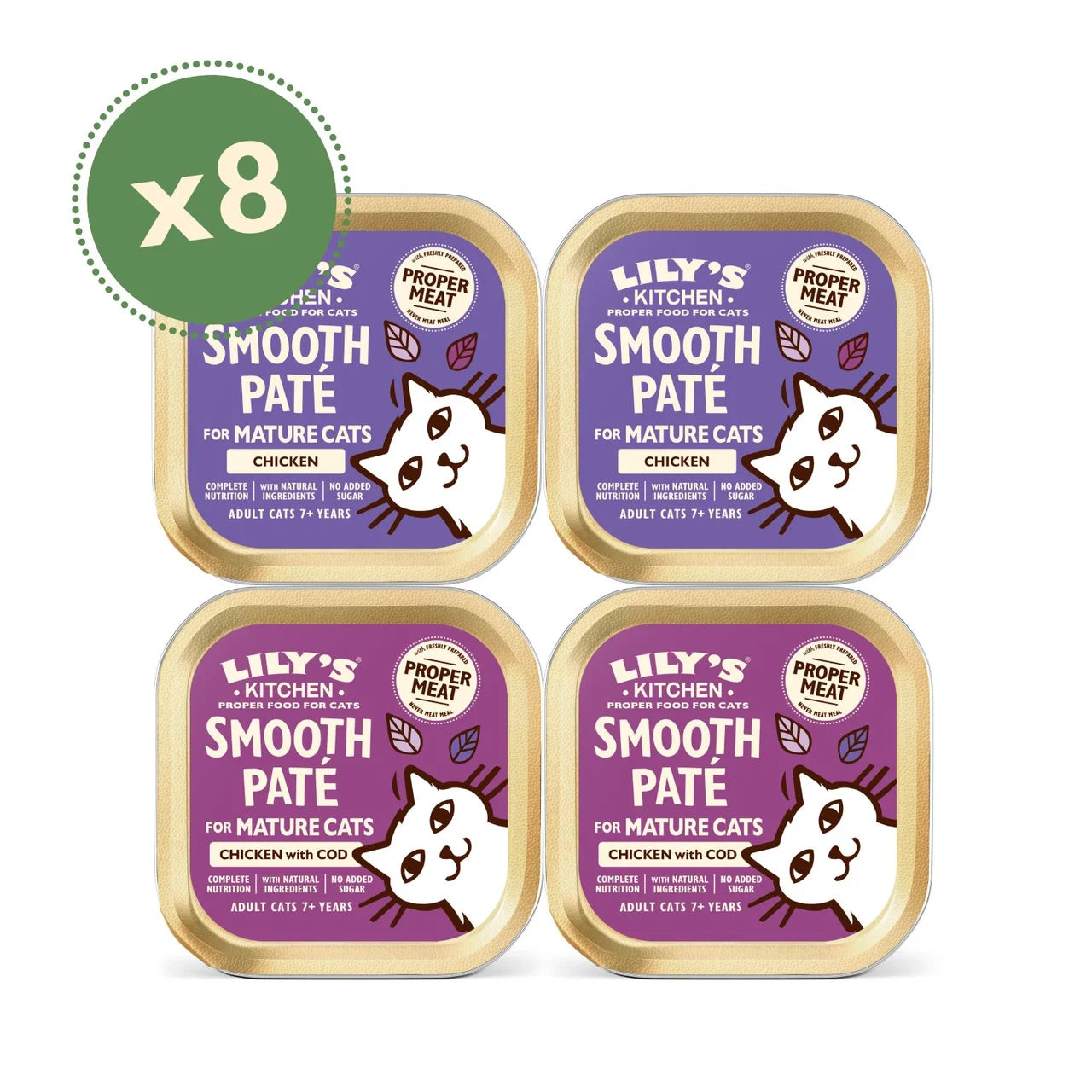Lily's Kitchen Cat Mature Pate Multipack 8 x 85g