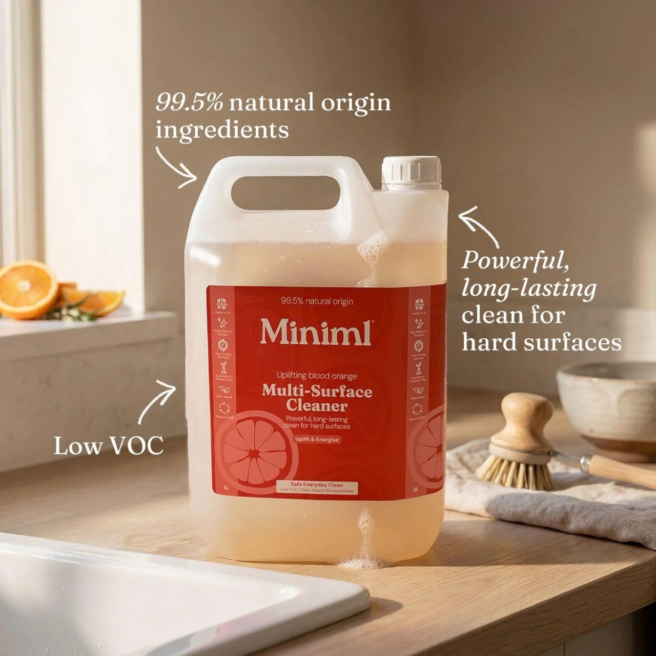 Miniml Multi-Surface Cleaner - Blood Orange 5L
