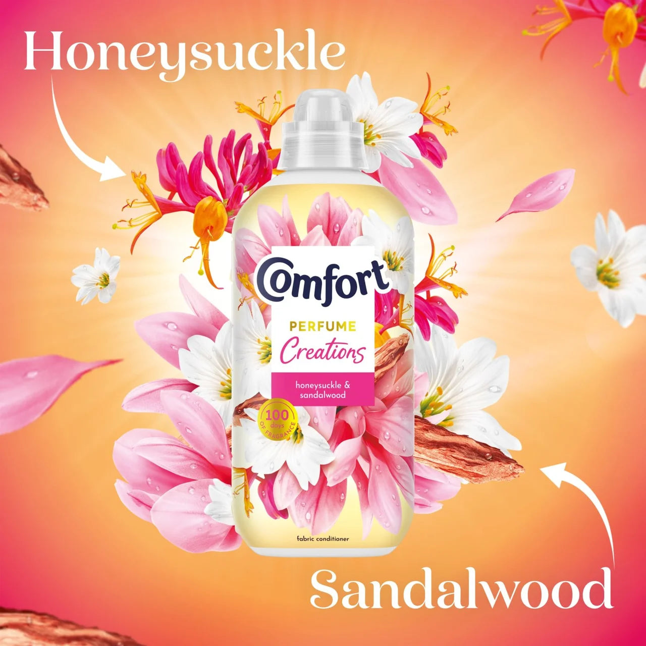 Comfort Perfume Creations Honeysuckle & Sandalwood Fabric Conditioner 48W 1.4L