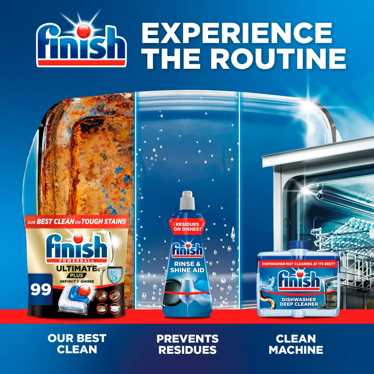 Finish Ultimate Plus All In One Dishwasher Tablets Regular 29 per pack