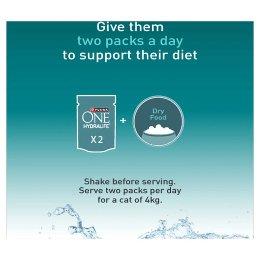 Purina One Hydralife Cat Liquid Salmon 6 x 50g