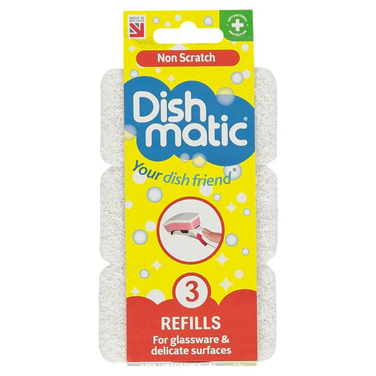 Dishmatic Non Scratch Refills 3 per pack