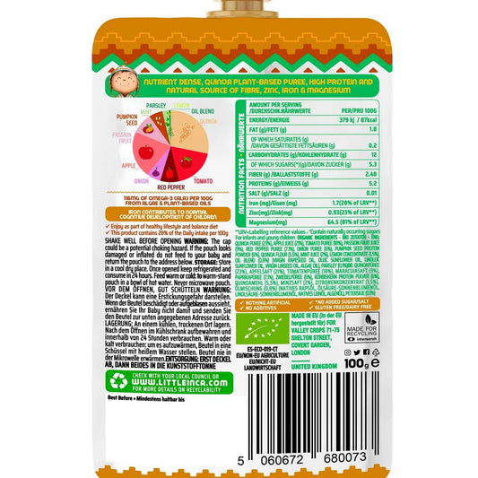 Little Inca Quinoa Tabbouleh Baby Food Pouch 8 months +
