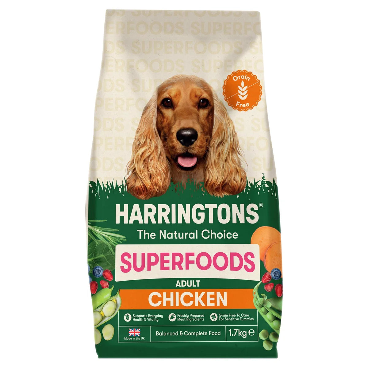 Harringtons Grain Free Superfoods Chicken Dry Dog Food 1.7kg