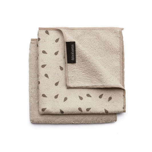 Brabantia Microfibre Dish Cloths Soft Beige 2 per pack