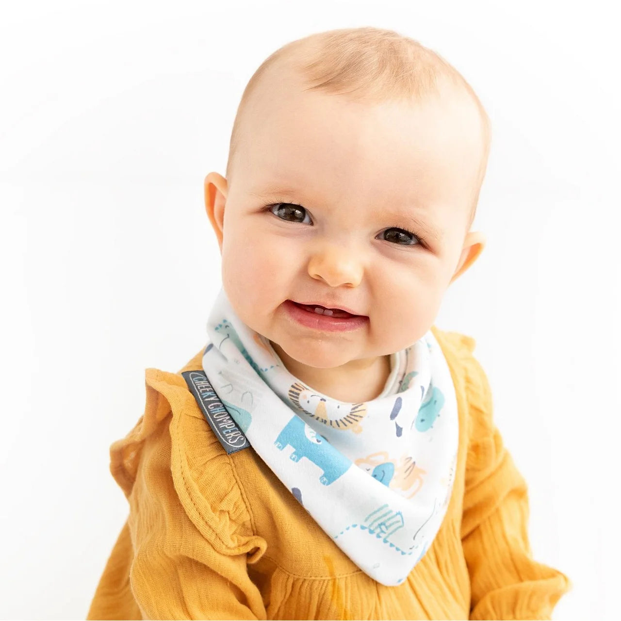 Cheeky Chompers Neckerbib 2 pack Animals & Stars 2 per pack