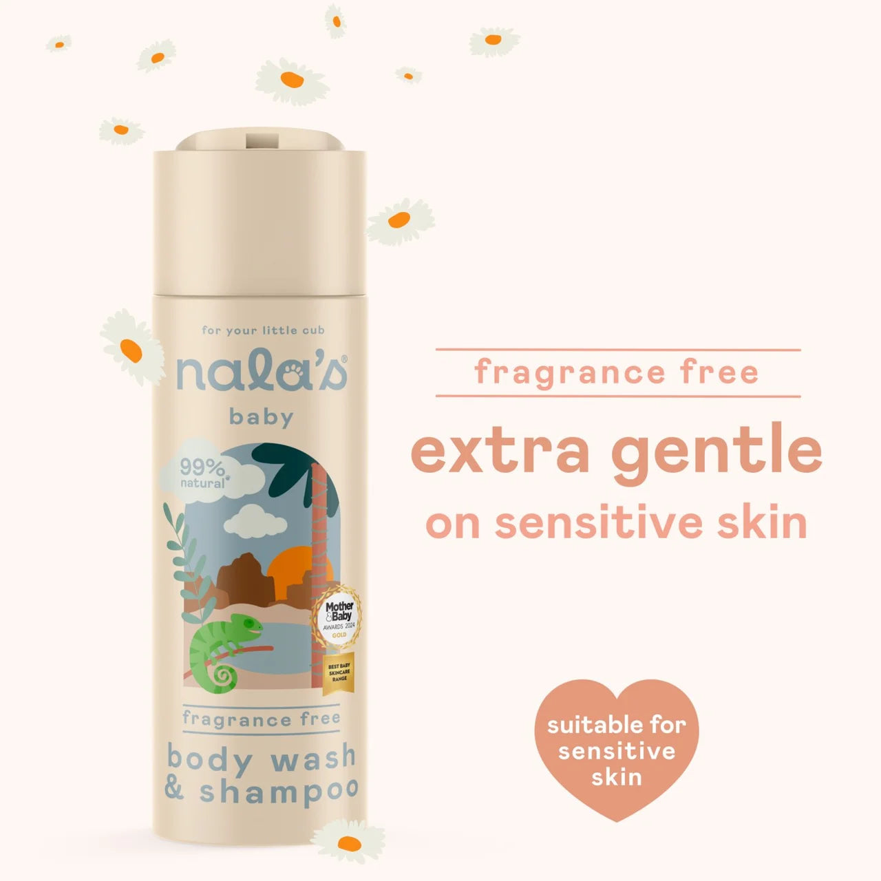 Nala's Baby Body Wash & Shampoo (Fragrance Free) 200ml