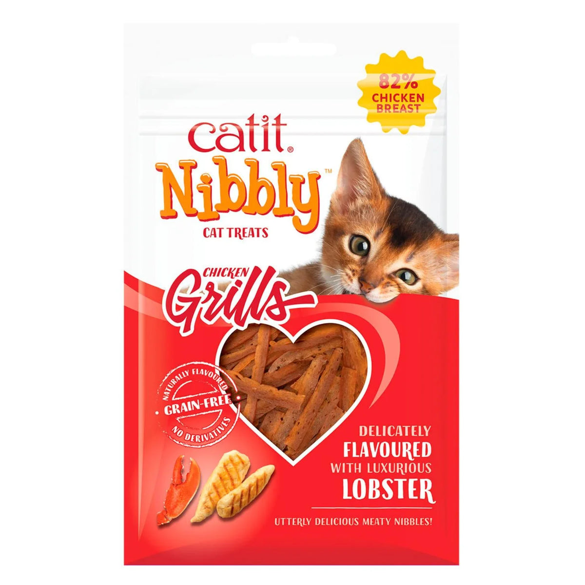 Catit Nibbly Grills Chicken & Lobster Cat Treat 30g