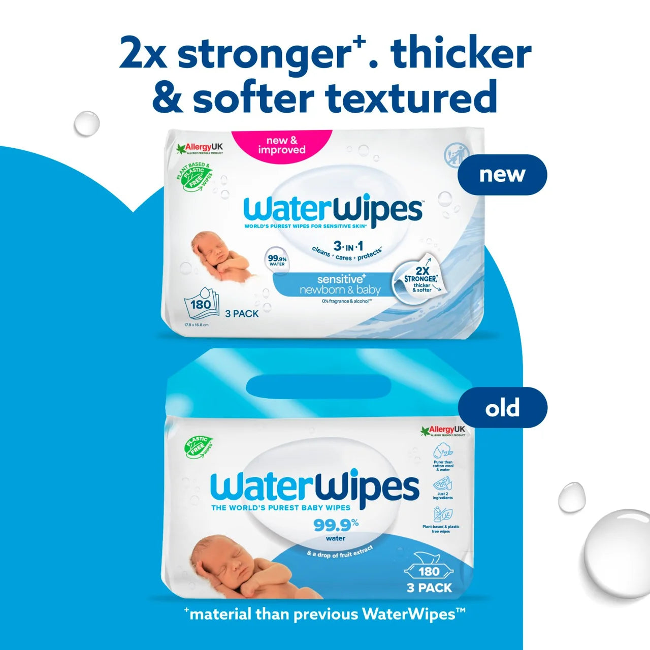 WaterWipes Multipack 3 pack Newborn 3 x 60 per pack