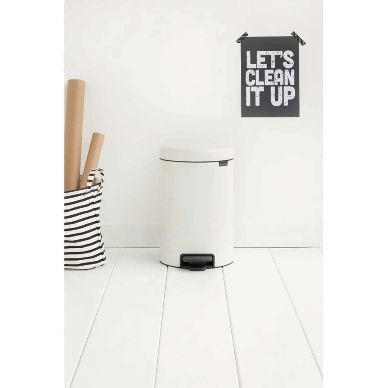 Brabantia NewIcon Pedal Bin 12 Litre White