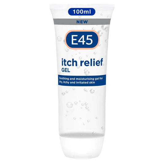 E45 Itch Relief Gel Instantly Soothes Dry, Itchy and Irritated Skin 100ml