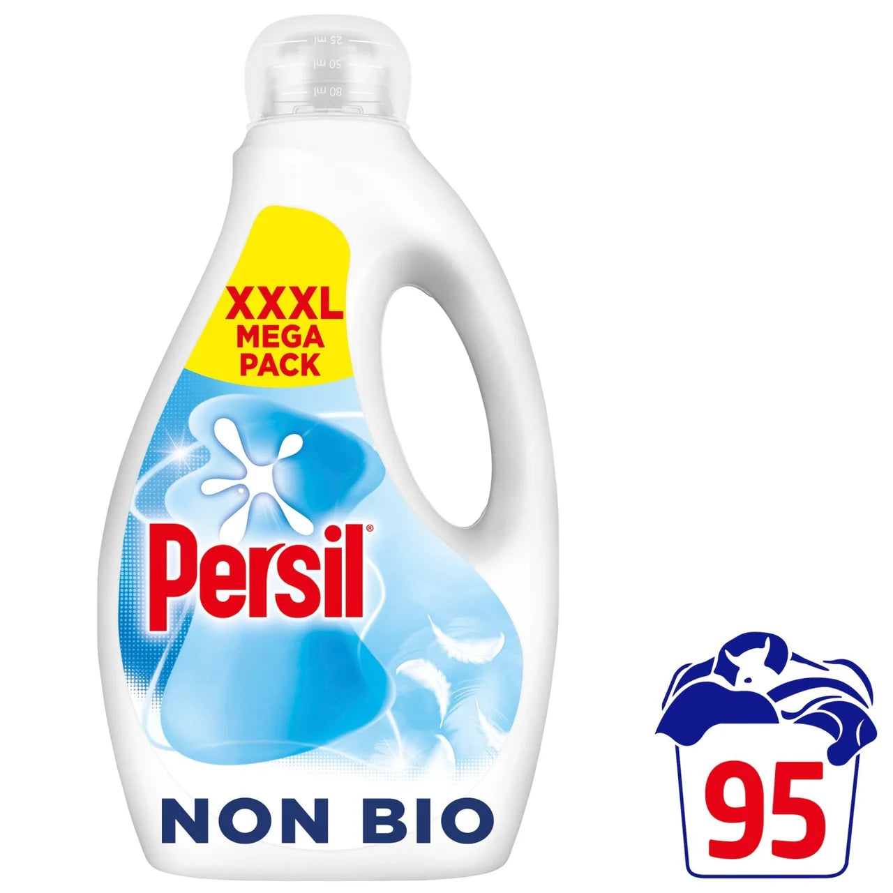 Persil Non Bio Laundry Detergent Washing Liquid 95 Washes 2600ml