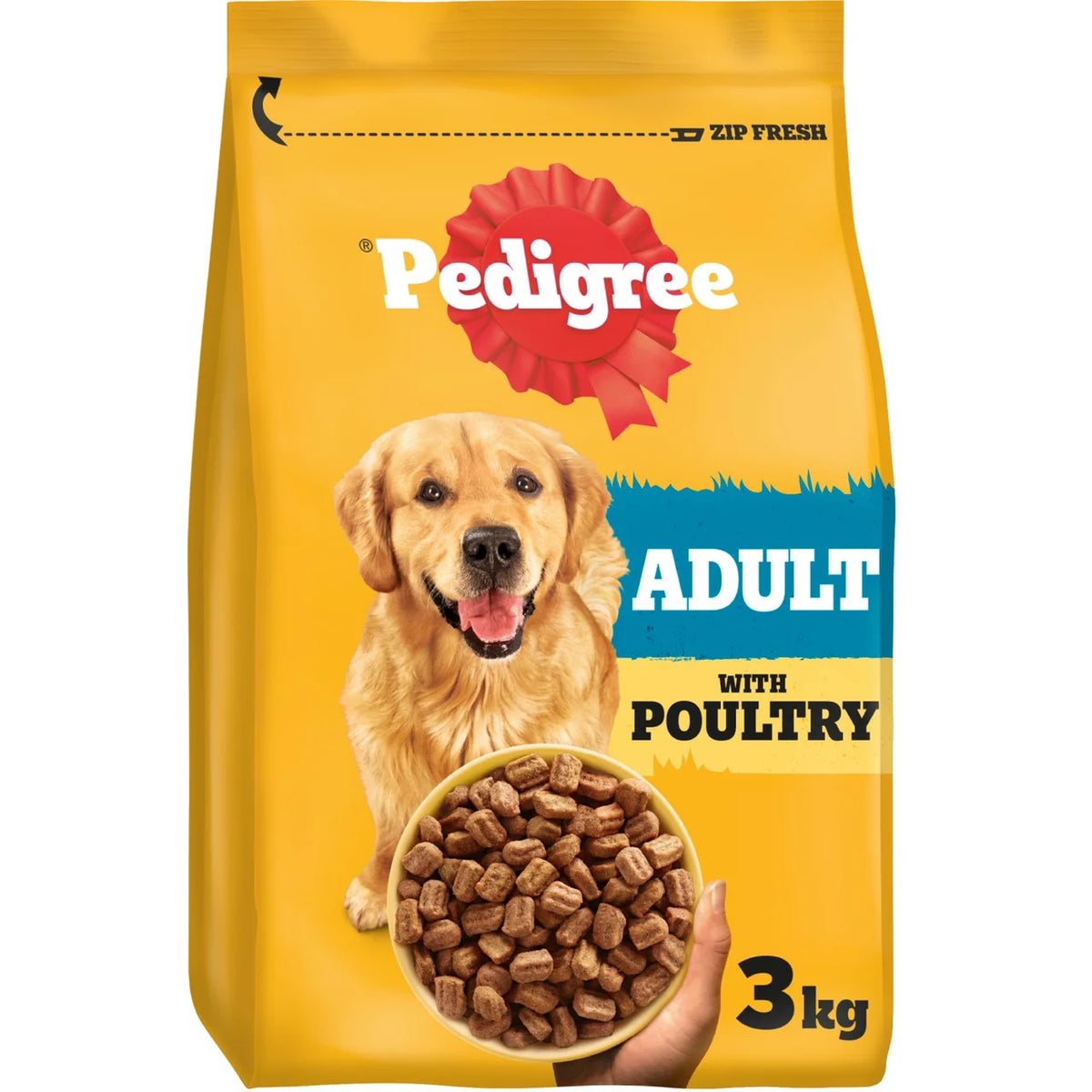 Pedigree Complete Adult Dry Dog Food Poultry & Vegetables 3kg