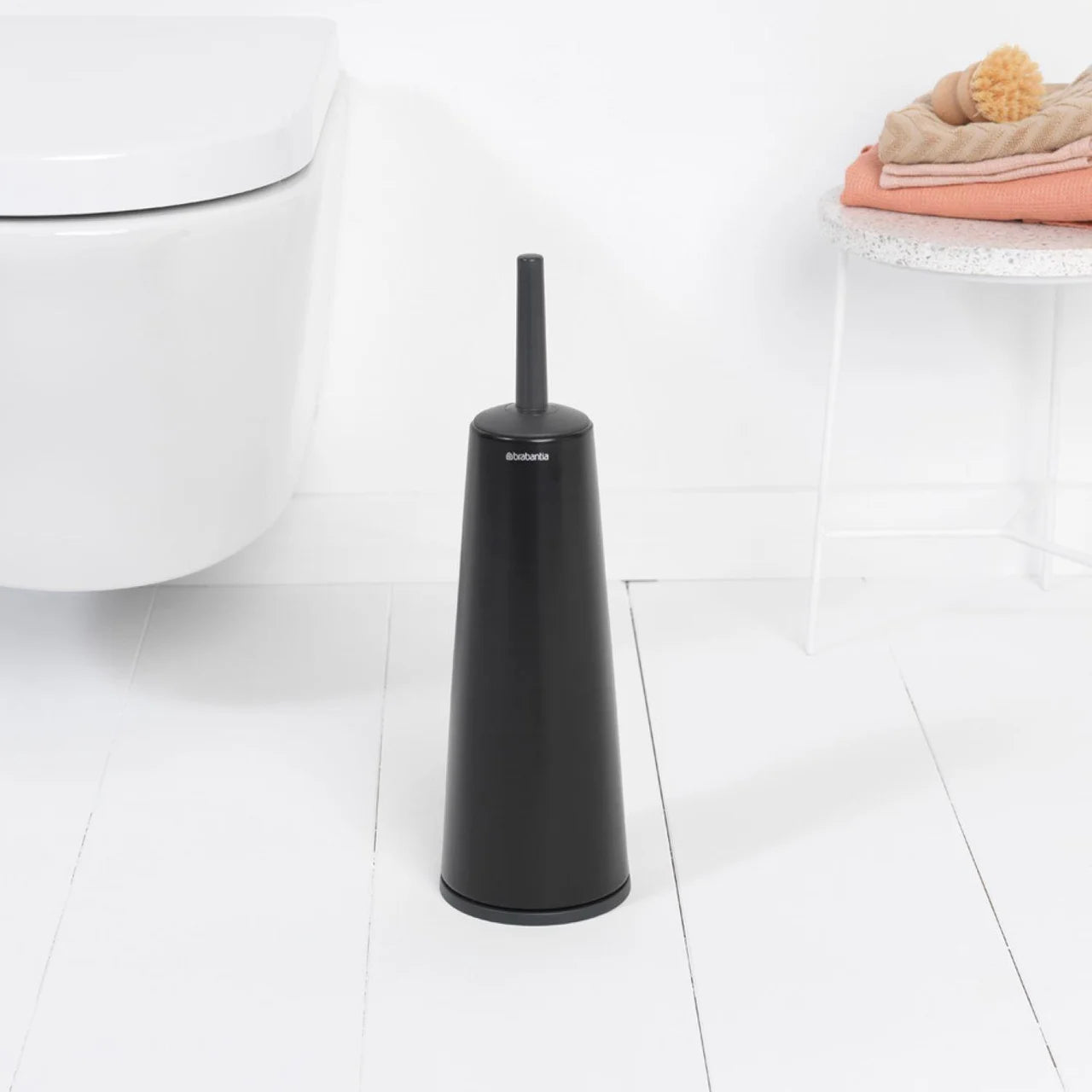 Brabantia ReNew Toilet Brush & Holder, Matte Black