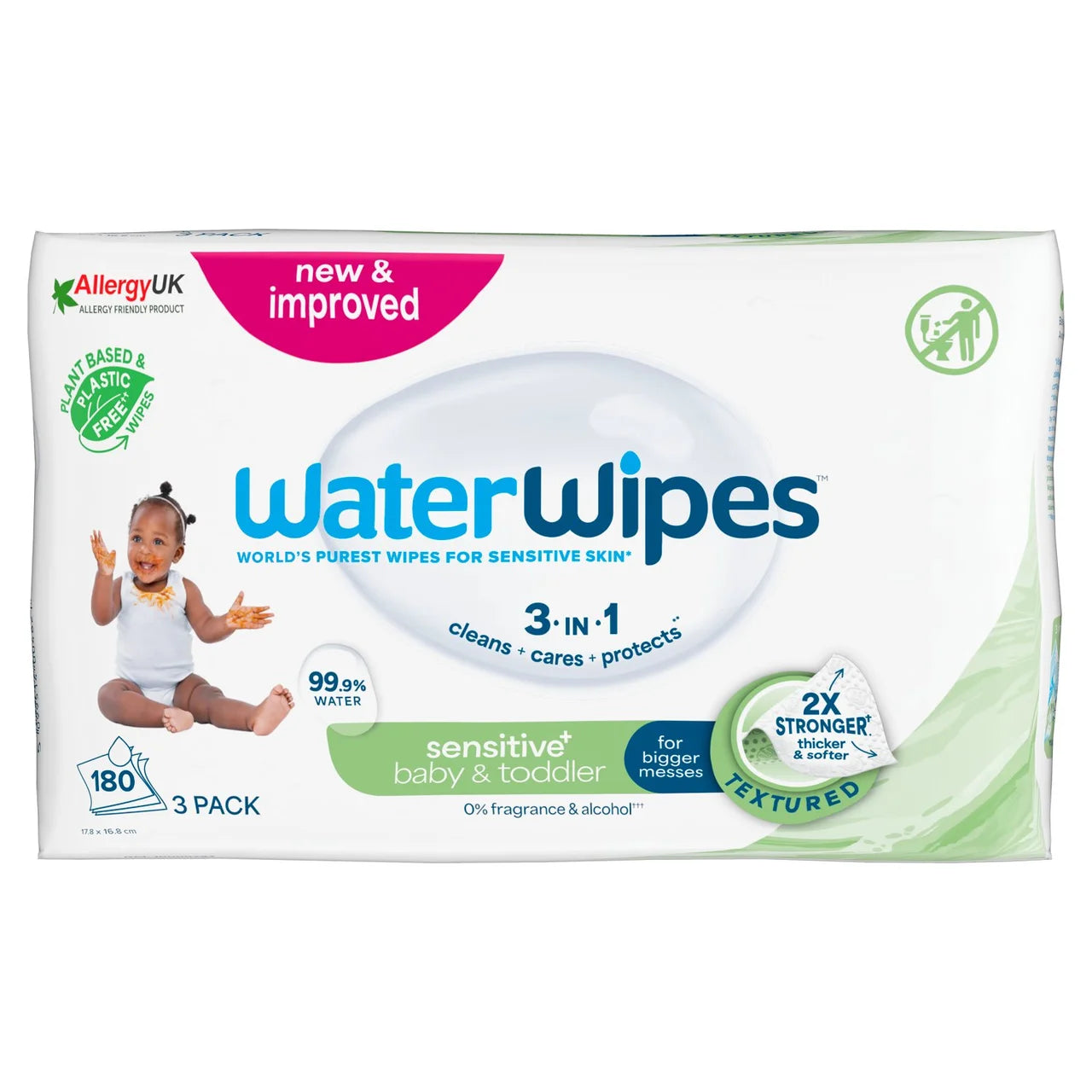 WaterWipes Multipack 3 pack Toddler , 3 x 60 per pack