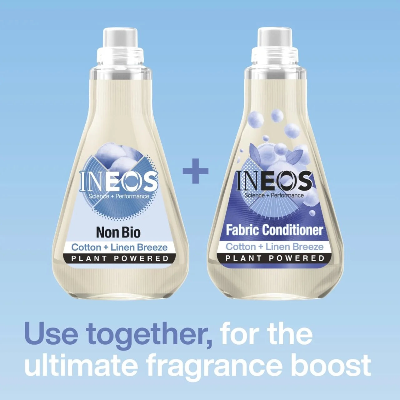 INEOS Non Bio Laundry Liquid Detergent Cotton + Linen Breeze 33 Washes 1000ml