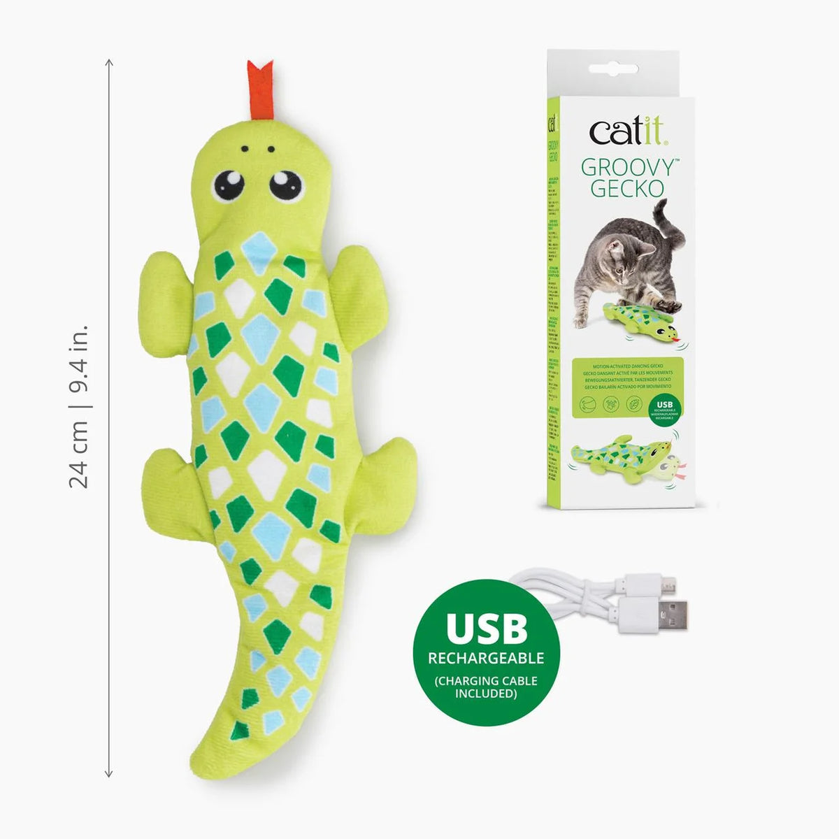Catit Groovy Mini Gecko Green