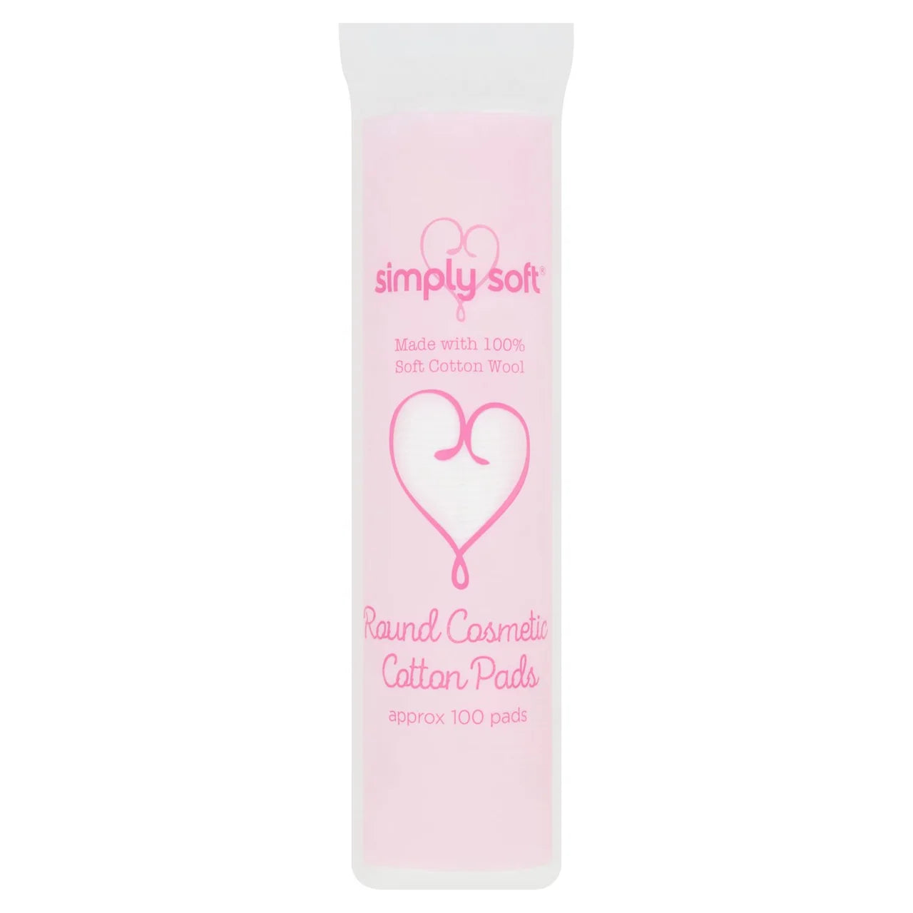 Simply Soft Round Cosmetic Cotton Pads 100 per pack