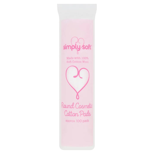 Simply Soft Round Cosmetic Cotton Pads 100 per pack