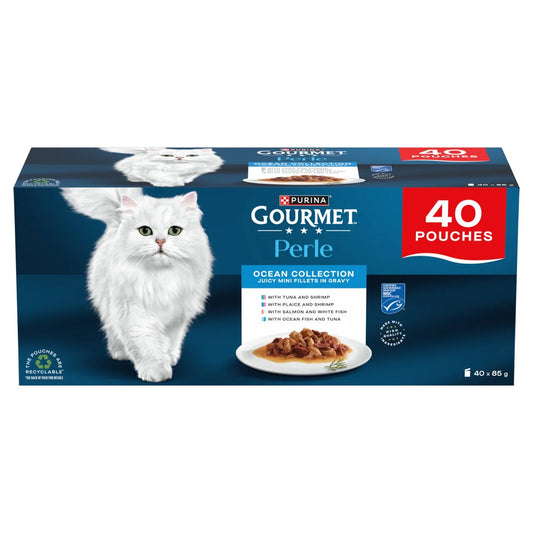 Gourmet Perle Ocean Collection Wet Cat Food 40 x 85g