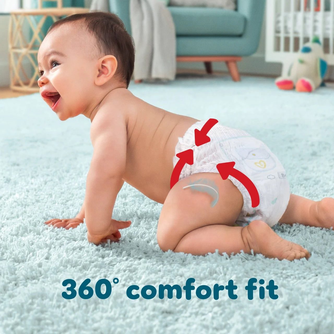 Pampers Premium Protection Nappy Pants, Size 6 (15kg+) Essential 24 Pack