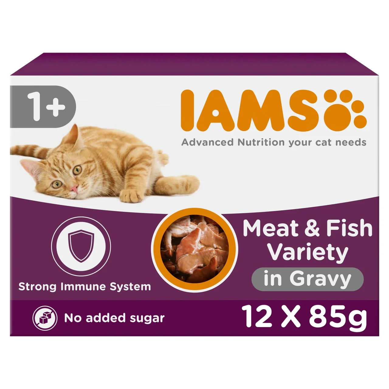 Iams Delights Adult Land & Sea Collection in Gravy Multipack 12 x 85g