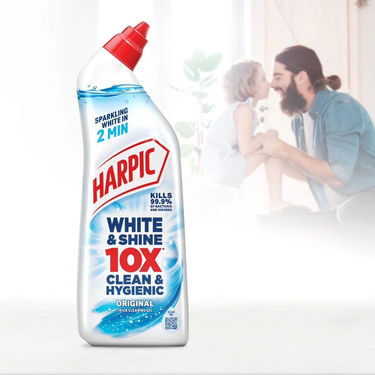 Harpic White & Shine Bleach Original Toilet Cleaner Gel 750ml