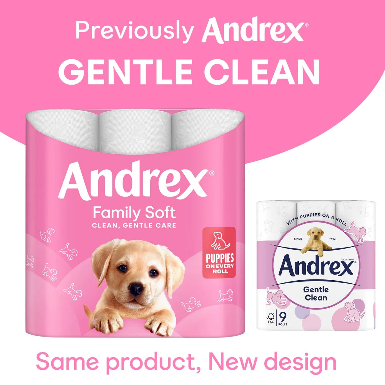 Andrex Family Soft Toilet Roll 9 per pack