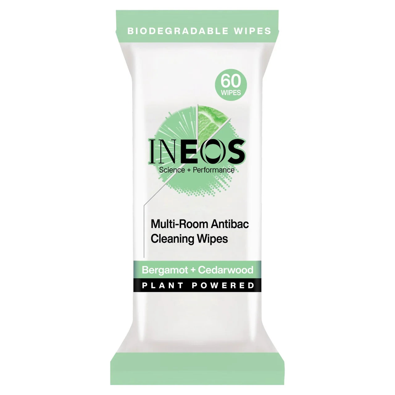 INEOS Antibac Multi-Room Surface Wipes Bergamot + Cedarwood 60 per pack