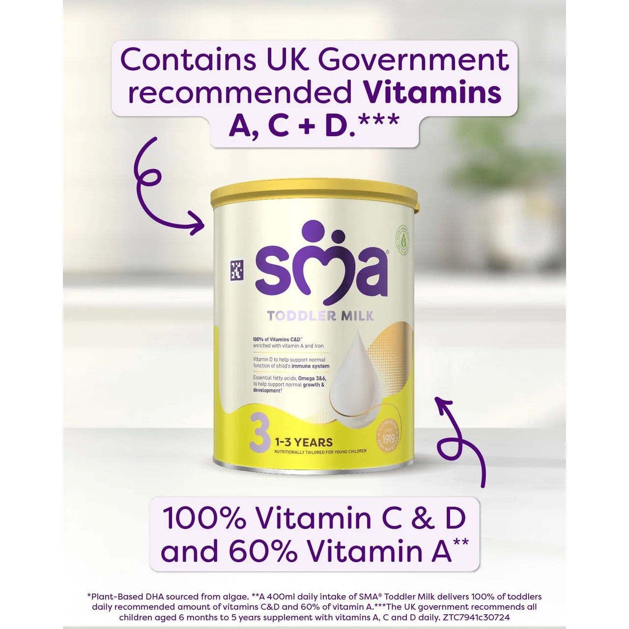 SMA Stage 3 Toddler Baby Milk Powder For 1-3 Years 800g