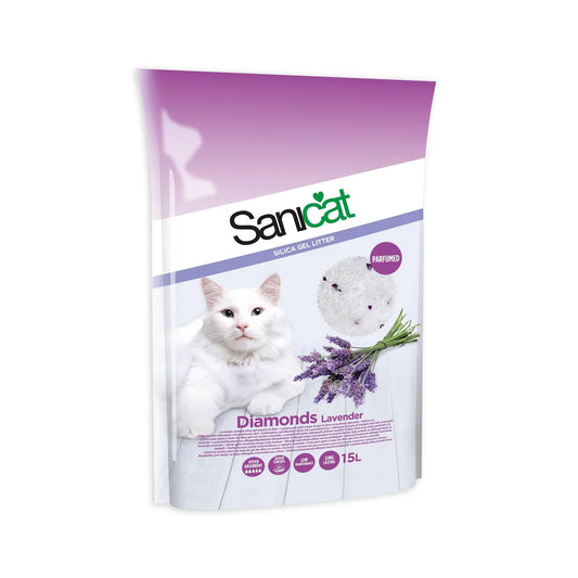 Sanicat Diamonds Lavender Cat Litter 15L
