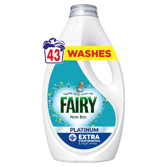 Fairy Platinum Non Bio Washing Liquid 43 Washes 1.426L