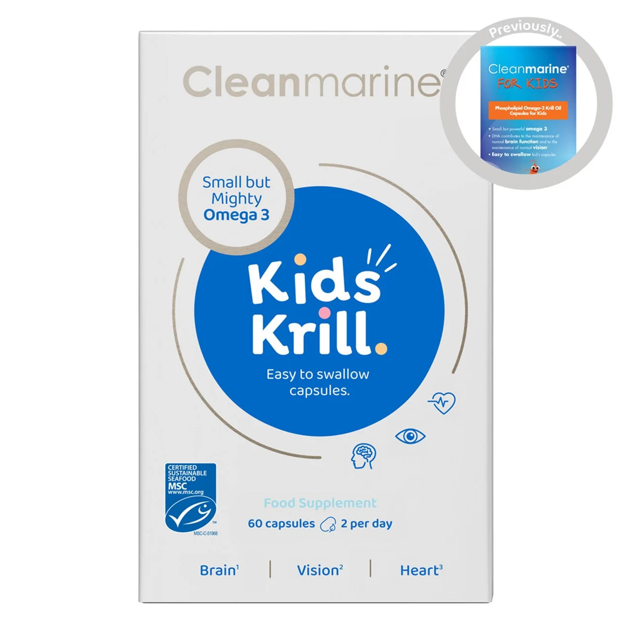 Cleanmarine For Kids Omega 3 MSC Krill Oil 60 per pack