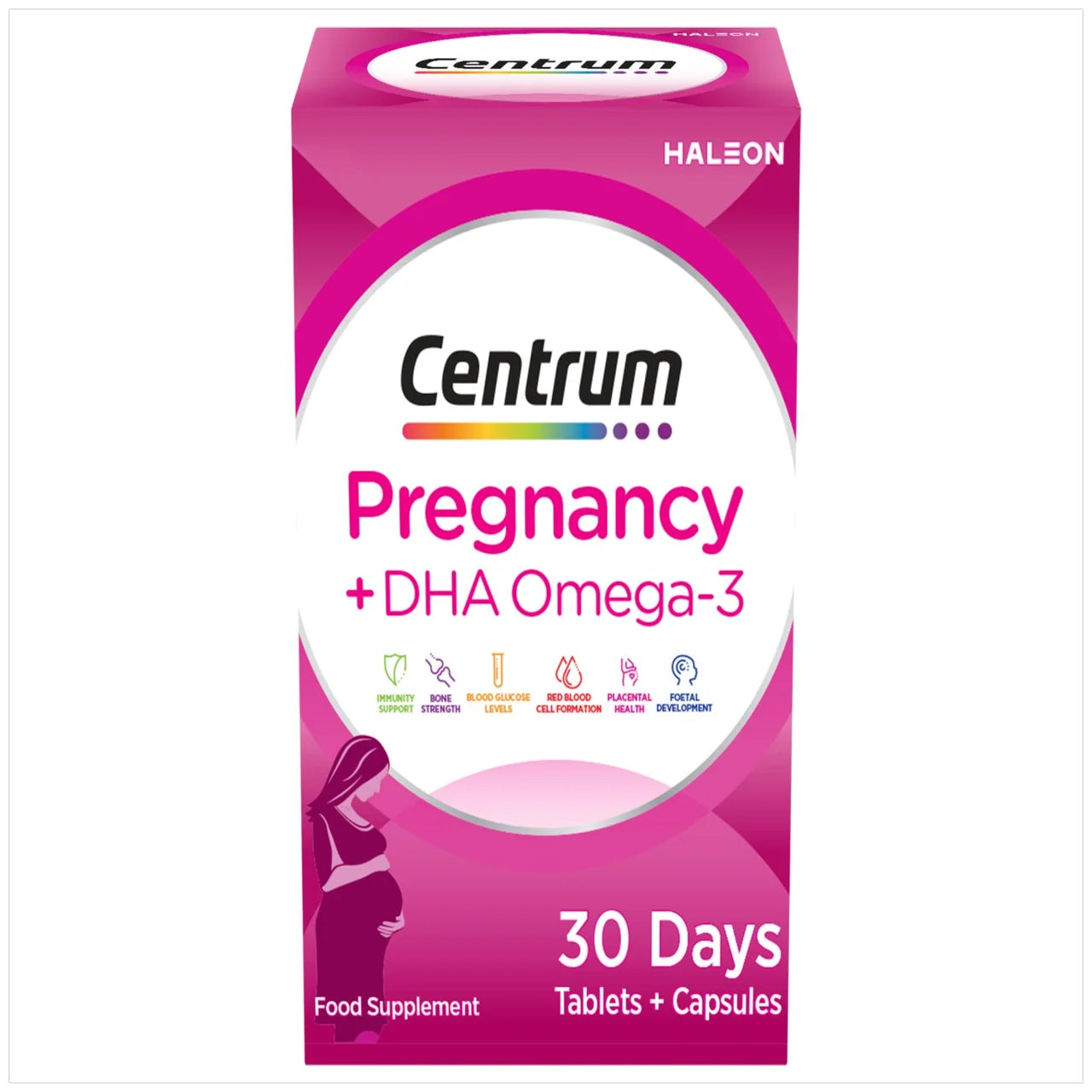 Centrum Pregnancy +DHA Omega , 60 per pack